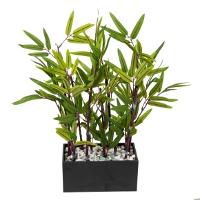 Бамбук в кашпо, 46см, зеленый в интернет-магазине флористических аксессуаров Азалия Декор