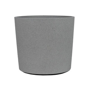Кашпо Флок (бетон), D11xH10см, 0,6л, светло-серый в интернет-магазине флористических аксессуаров Азалия Декор