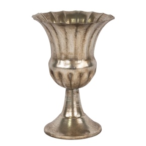 Вазон (металл), D16,5xH24см, серебряный в интернет-магазине флористических аксессуаров Азалия Декор