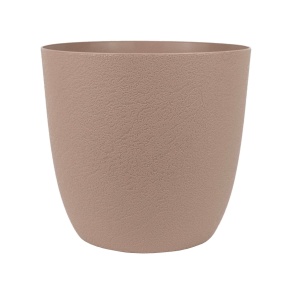 Кашпо Туро ЭКО (пластик), D17xH15,5см, 1,59л, коричневый в интернет-магазине флористических аксессуаров Азалия Декор
