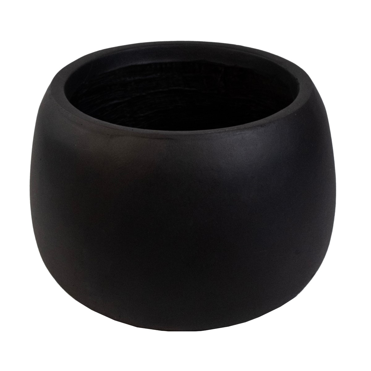Кашпо Стоун (файбергласс), D42xH29см, черный в интернет-магазине флористических аксессуаров Азалия Декор