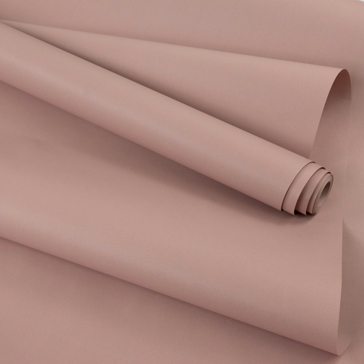 Бумага упаковочная крафт двусторонняя 60гр, 68 см 10 м, темно-пудровый в интернет-магазине флористических аксессуаров Азалия Декор