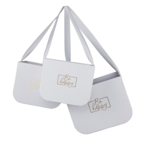 Набор коробок для цветов 3шт., 16,5х12хH12,5 см, белый в интернет-магазине флористических аксессуаров Азалия Декор