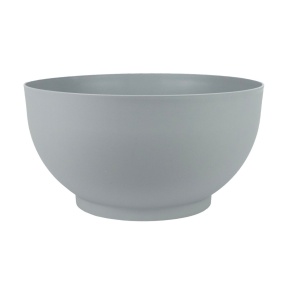 Кашпо Сатина (пластик), D24xH13см, 3,9л, серый в интернет-магазине флористических аксессуаров Азалия Декор