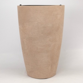 Кашпо Замша (бетон), D30xH46см, 22,5л, кремовый в интернет-магазине флористических аксессуаров Азалия Декор