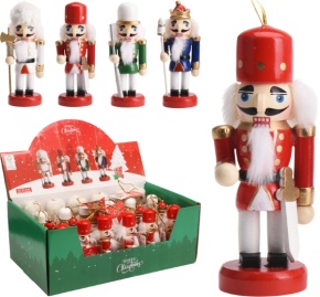 Сувенир Щелкунчик (дерево), 9,5х5х3,5см, в асс., цв. в асс. в интернет-магазине флористических аксессуаров Азалия Декор