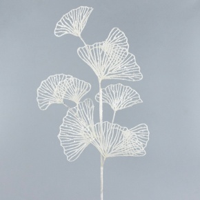 Ветка с глиттером, H72см, белый в интернет-магазине флористических аксессуаров Азалия Декор