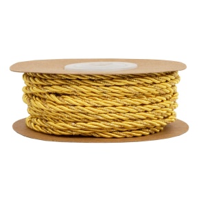 Шнур декоративный 3 мм 10 м, золотой в интернет-магазине флористических аксессуаров Азалия Декор