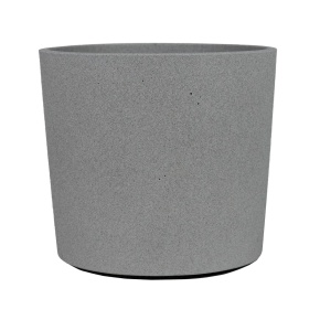 Кашпо Флок (бетон), D14xH13см, 1,4л, светло-серый в интернет-магазине флористических аксессуаров Азалия Декор