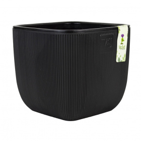 Кашпо Фабио (пластик), D19xH19см, 4,7л, черный в интернет-магазине флористических аксессуаров Азалия Декор