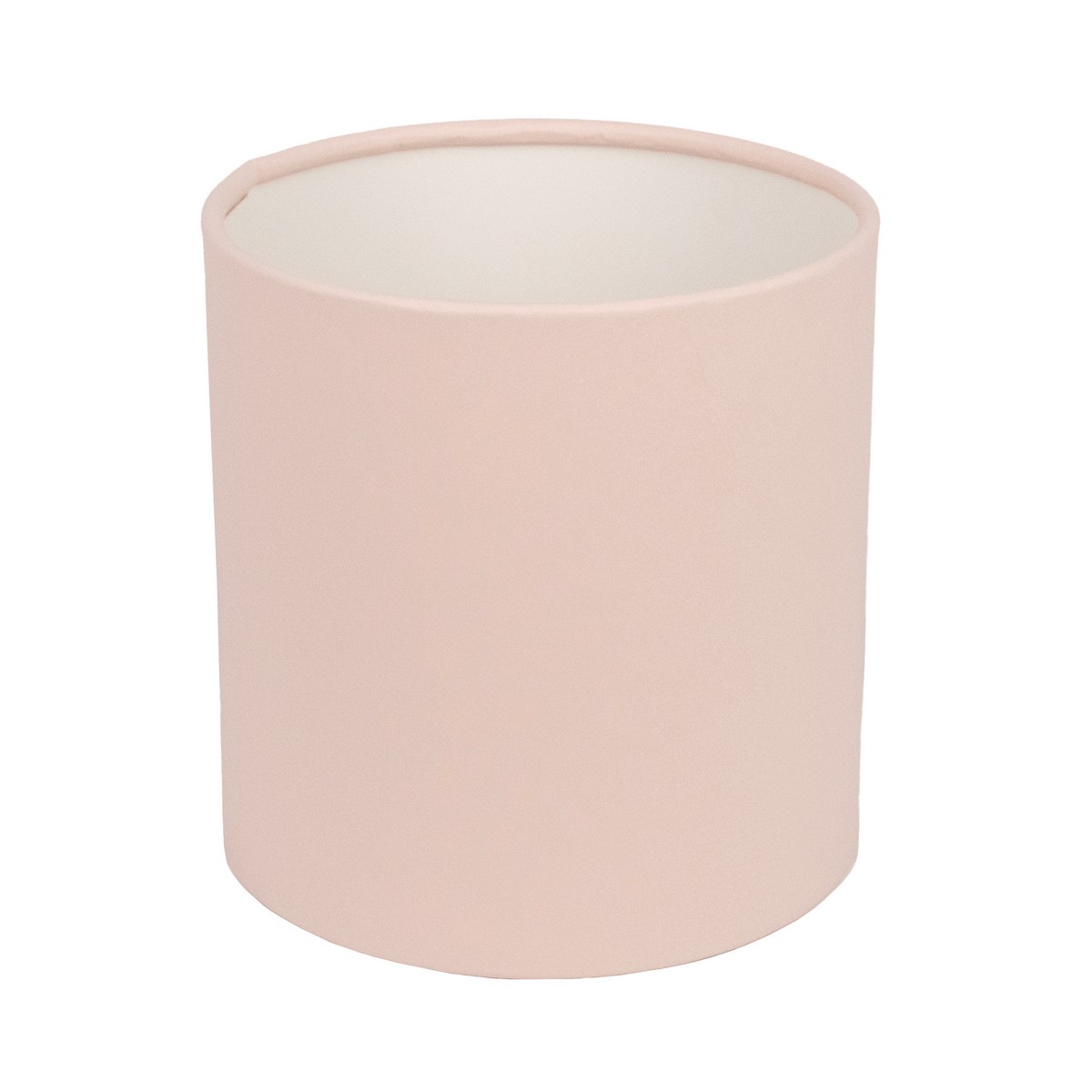Коробка подарочная круглая без крышки, D12xH12 см, светло-розовый в интернет-магазине флористических аксессуаров Азалия Декор