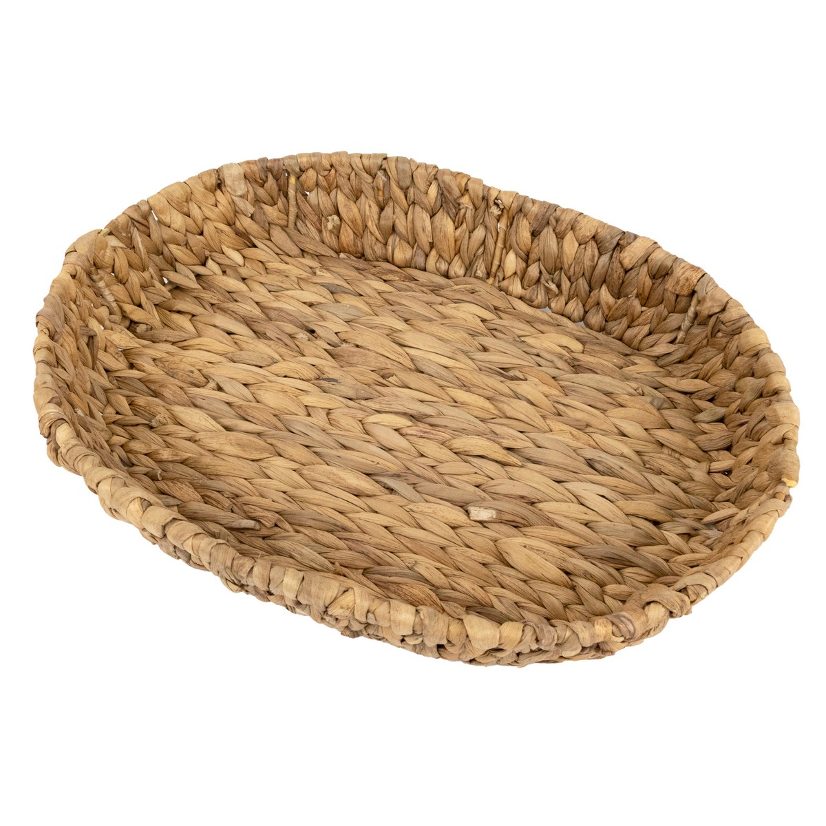 Поднос плетеный (растительный материал), 40x30xH6см, натуральный в интернет-магазине флористических аксессуаров Азалия Декор