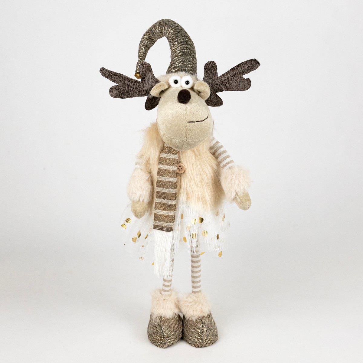 Сувенир Лось Мальчик/Девочка, Н46х16х16см, в асс., коричневый в интернет-магазине флористических аксессуаров Азалия Декор