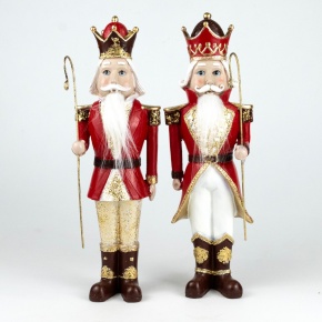 Сувенир Щелкунчик (полирезин), Н30,5х9,5х7см, в асс., красный в интернет-магазине флористических аксессуаров Азалия Декор