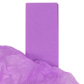 Бумага тишью 10 шт., 50x66 см, лиловый в интернет-магазине флористических аксессуаров Азалия Декор