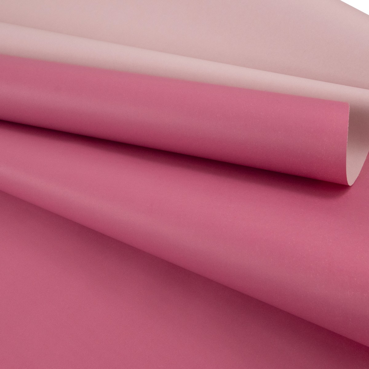 Бумага упаковочная крафт двусторонняя 60гр, 68 см 10 м, светло-розовый/розовый в интернет-магазине флористических аксессуаров Азалия Декор