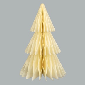 Сувенир Елочка (бумага), D20х30см, кремовый в интернет-магазине флористических аксессуаров Азалия Декор