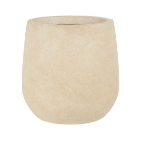 Кашпо Стоун (файбергласс), D22xH22см, кремовый в интернет-магазине флористических аксессуаров Азалия Декор