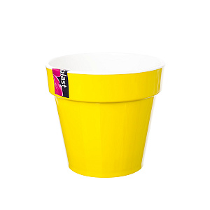 Кашпо Порто со вставкой (пластик), D14,5хH13см, 1л, фисташковый в интернет-магазине флористических аксессуаров Азалия Декор