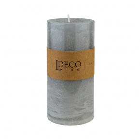 Свеча-столбик с ароматом Шалфей (80 часов), H15xD7см, серый в интернет-магазине флористических аксессуаров Азалия Декор