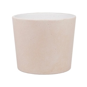 Кашпо Замша (бетон), D11xH10см, 0,59л, белый в интернет-магазине флористических аксессуаров Азалия Декор
