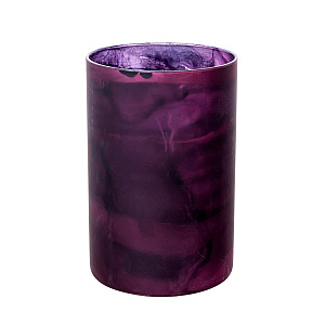 Подсвечник (стекло), Н15см, бордо в интернет-магазине флористических аксессуаров Азалия Декор