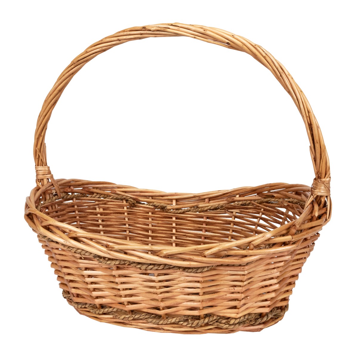 Набор корзин плетеных 4шт. (ива), 56x38x22/15xH46см, светло-коричневый в интернет-магазине флористических аксессуаров Азалия Декор