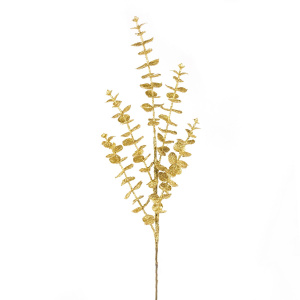 Эвкалипт с глиттером, H73см, золотой в интернет-магазине флористических аксессуаров Азалия Декор