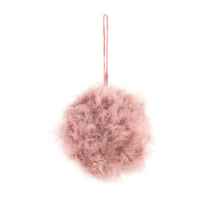 Украшение подвесное Шар, D12см, розовый в интернет-магазине флористических аксессуаров Азалия Декор