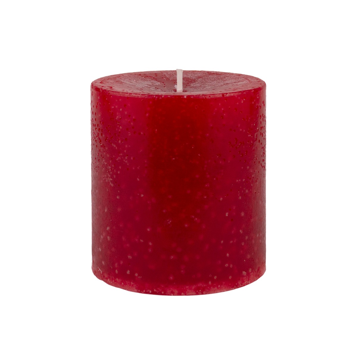 Свеча-столбик с ароматом Клубника (38 часов), H7,5xD7см, красный в интернет-магазине флористических аксессуаров Азалия Декор