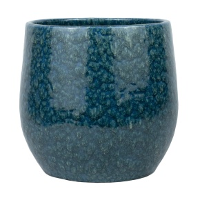 Кашпо (керамика), D21xН19см, синий в интернет-магазине флористических аксессуаров Азалия Декор