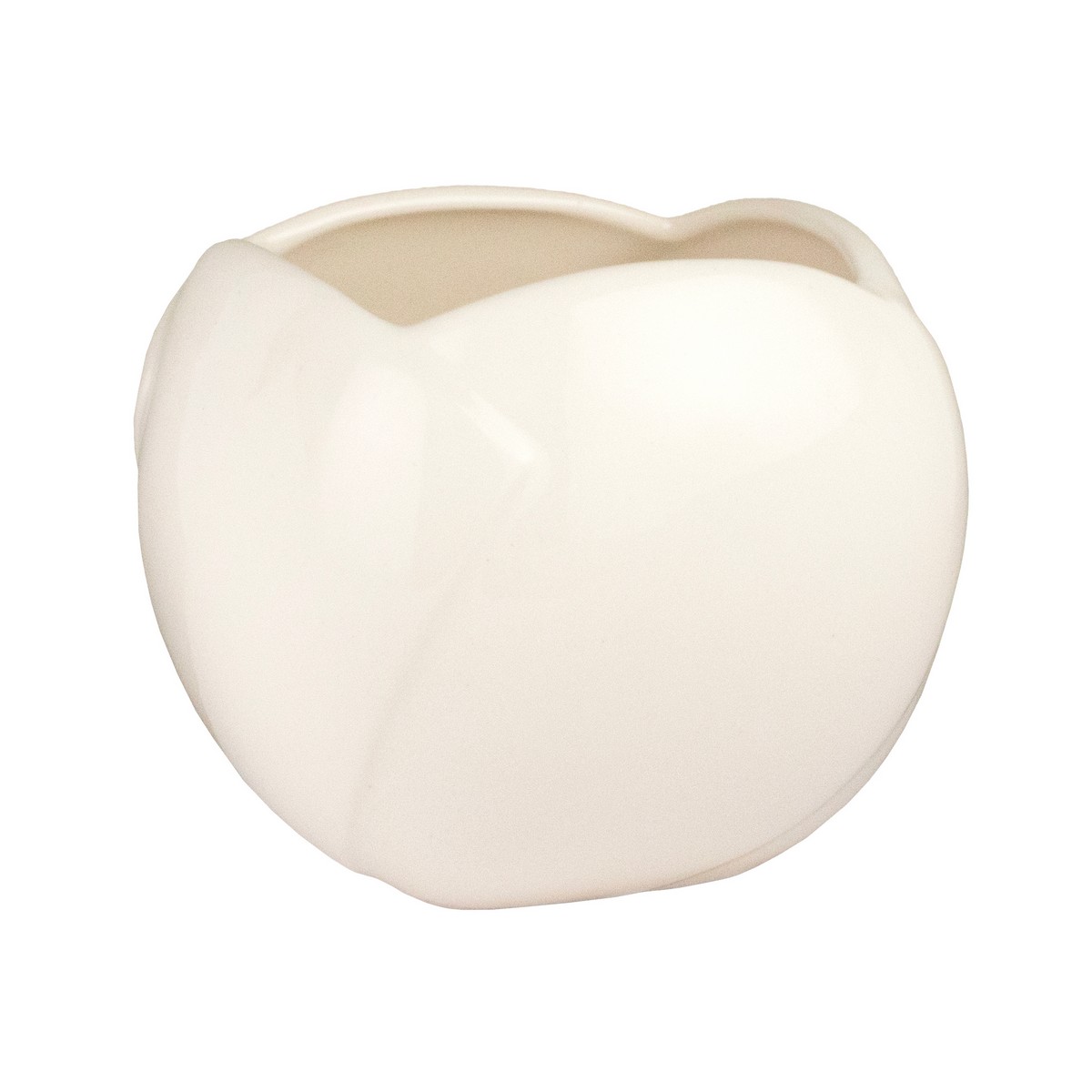 Кашпо Катера (керамика), D16,5хH14см, белый в интернет-магазине флористических аксессуаров Азалия Декор