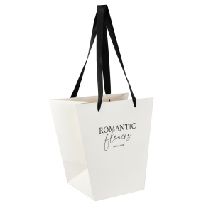 Пакет для букета (крафт), 38х24х38см (в уп. 2шт.), белый в интернет-магазине флористических аксессуаров Азалия Декор