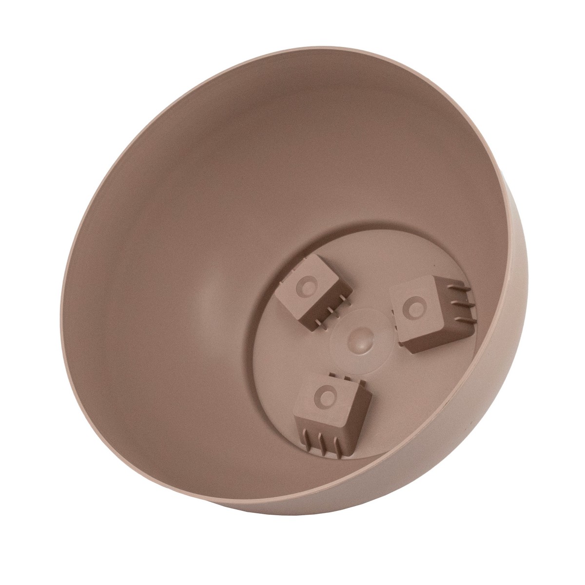 Кашпо Сатина (пластик), D24xH13см, 3,9л, коричневый в интернет-магазине флористических аксессуаров Азалия Декор