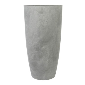 Кашпо Замша (бетон), D30,5xH58,5см, 29,5л, серый в интернет-магазине флористических аксессуаров Азалия Декор