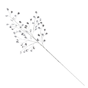 Ветка с кристаллами, 70см, серебряный в интернет-магазине флористических аксессуаров Азалия Декор