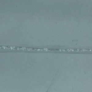 Украшение подвесное Сосулька с глиттером (стекло), 20см, прозрачный в интернет-магазине флористических аксессуаров Азалия Декор