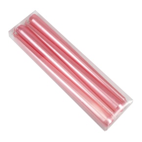 Набор свечей столовых 4шт., 25см, розовый в интернет-магазине флористических аксессуаров Азалия Декор