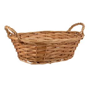Поднос плетеный овальный (ива), 31x21xH9см, светло-коричневый в интернет-магазине флористических аксессуаров Азалия Декор