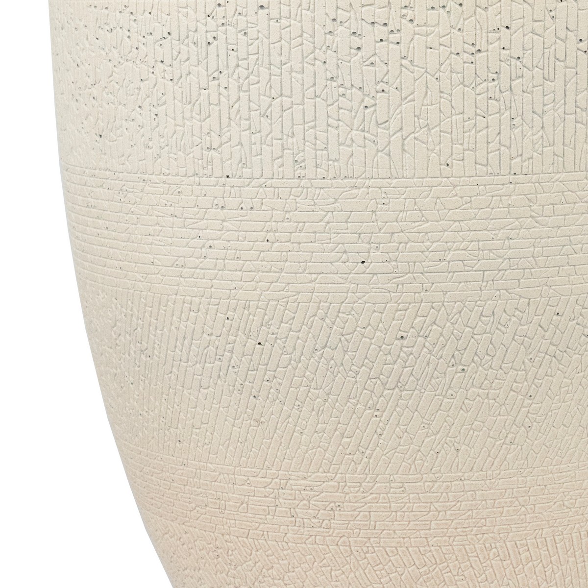 Кашпо Деним (бетон), D30xH28см, 13л, белый в интернет-магазине флористических аксессуаров Азалия Декор