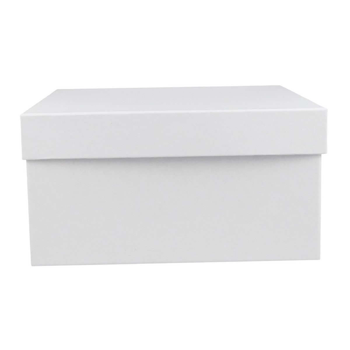 Коробка подарочная квадратная, 20х20х10 см, белый в интернет-магазине флористических аксессуаров Азалия Декор