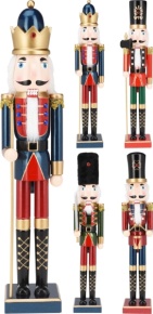 Сувенир Щелкунчик (дерево), 55х10,5х10см, в асс., цв. в асс. в интернет-магазине флористических аксессуаров Азалия Декор