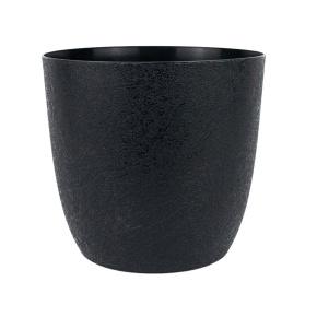Кашпо Туро ЭКО (пластик), D17xH15,5см, 1,59л, черный в интернет-магазине флористических аксессуаров Азалия Декор