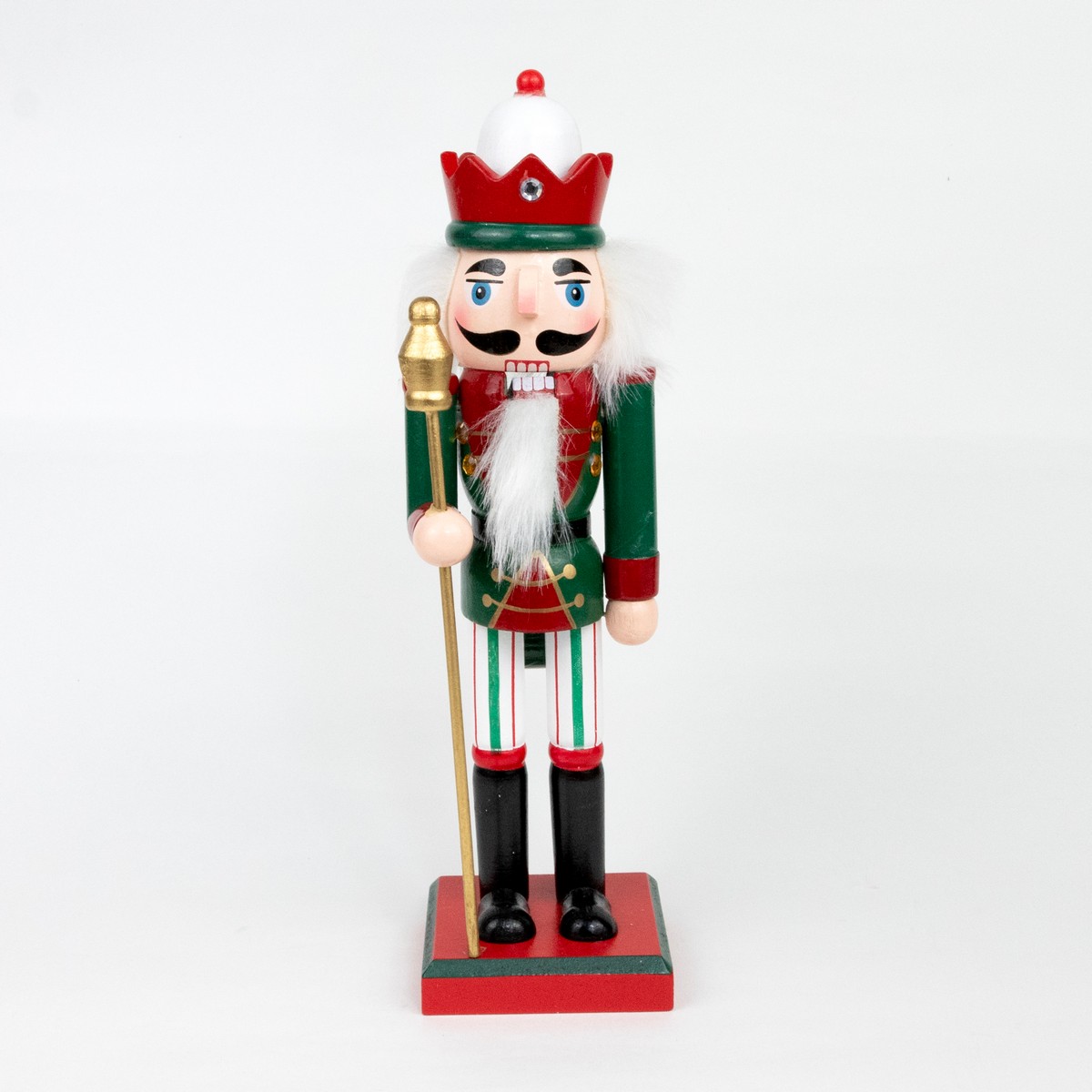 Сувенир Щелкунчик (дерево), 25х8х6,5см, в асс., красный/зеленый в интернет-магазине флористических аксессуаров Азалия Декор