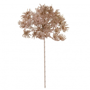 Ветка с глиттером на вставке, H23см, шампань в интернет-магазине флористических аксессуаров Азалия Декор