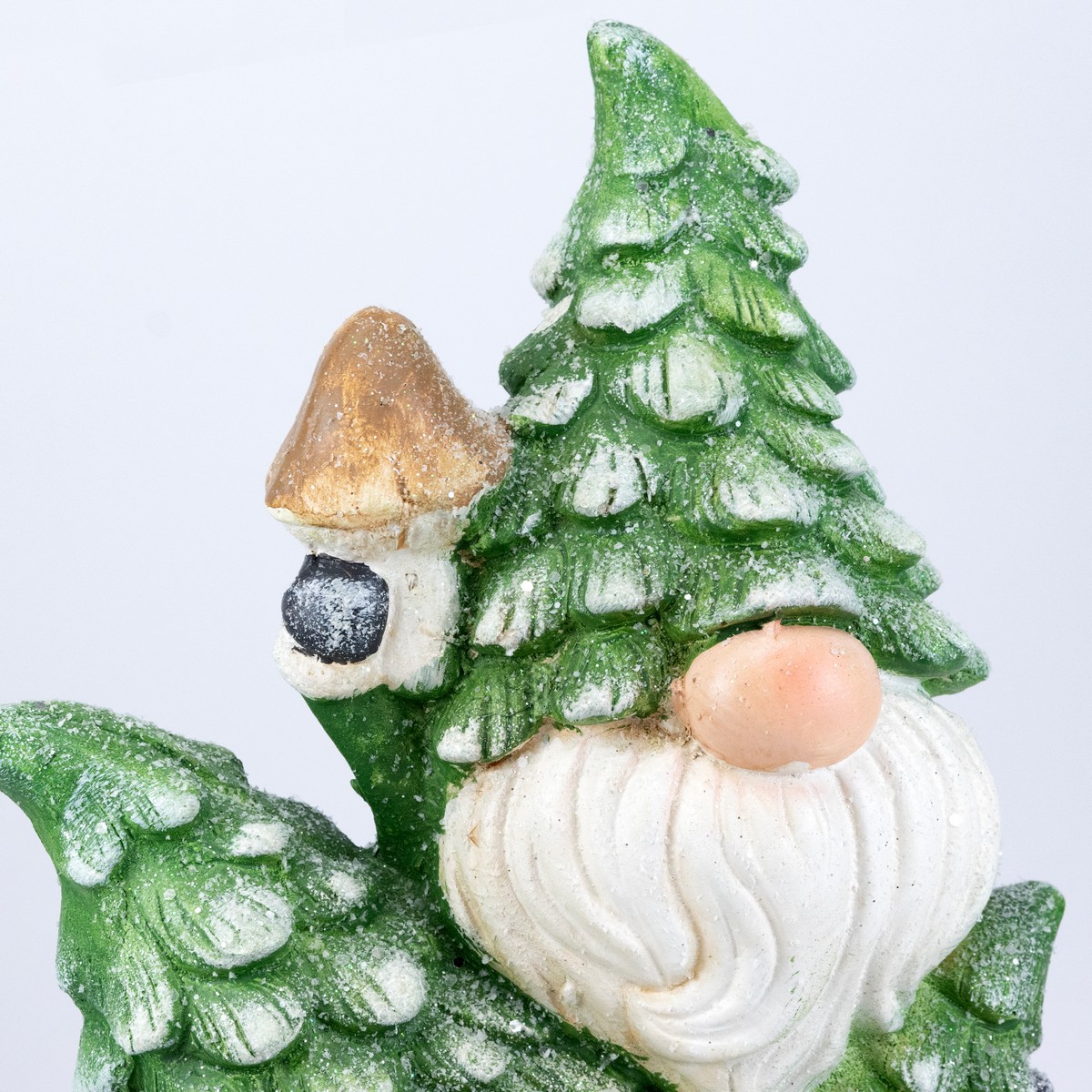 Сувенир Гномики (керамика), Н47х21х18см, зеленый в интернет-магазине флористических аксессуаров Азалия Декор