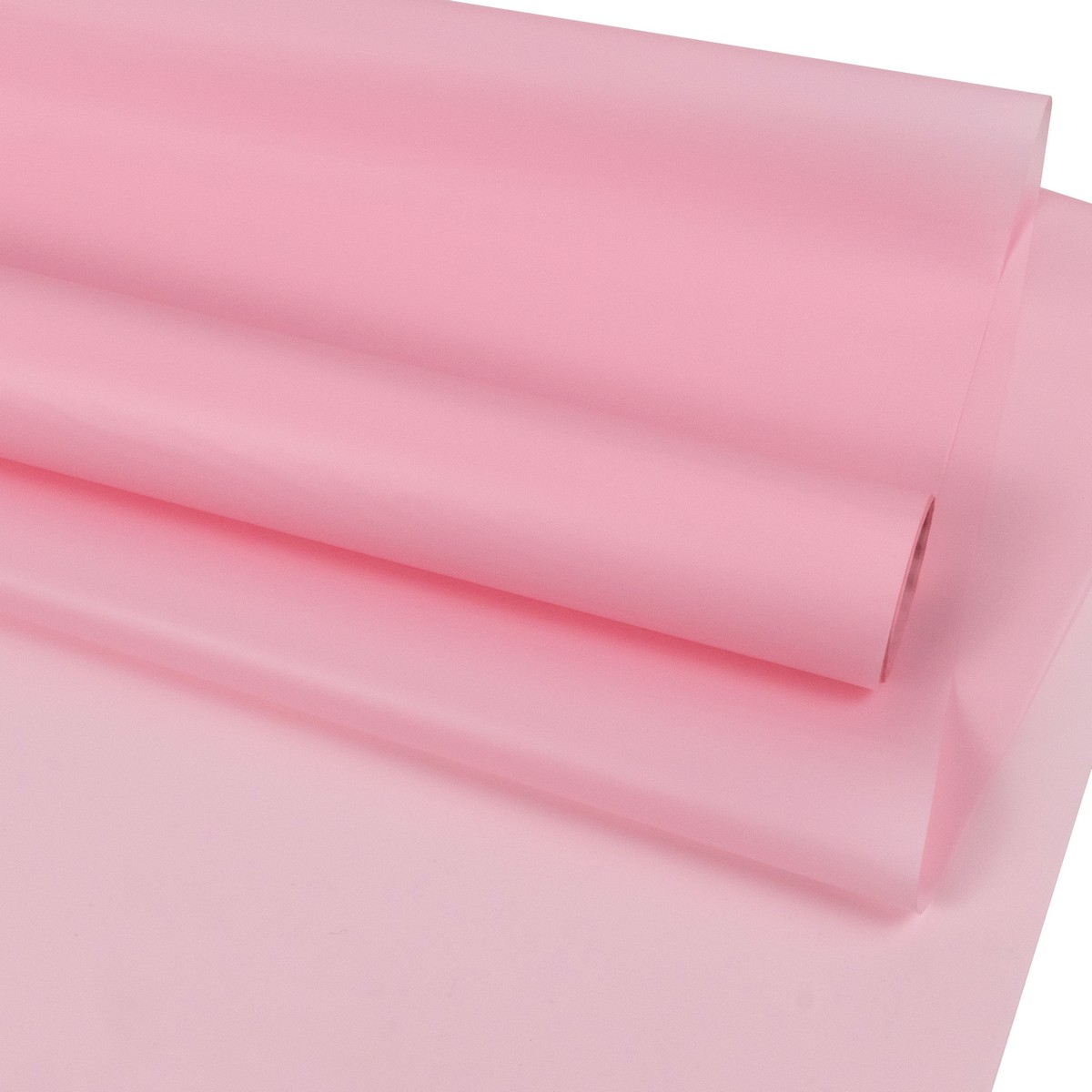 Плёнка тишью влагостойкая 15мкр, 50 см 10 м, розовый в интернет-магазине флористических аксессуаров Азалия Декор