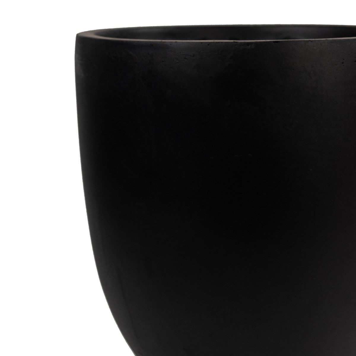 Кашпо Стоун (файбергласс), D28xH27,5см, черный в интернет-магазине флористических аксессуаров Азалия Декор