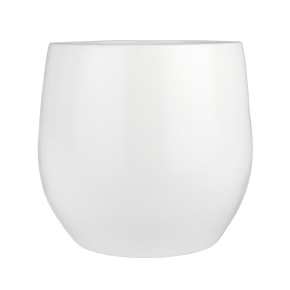 Кашпо (керамика), D18xН16см, белый в интернет-магазине флористических аксессуаров Азалия Декор