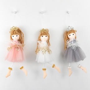 Украшение подвесное Принцесса, H18х5х3см, цв. в асс. в интернет-магазине флористических аксессуаров Азалия Декор